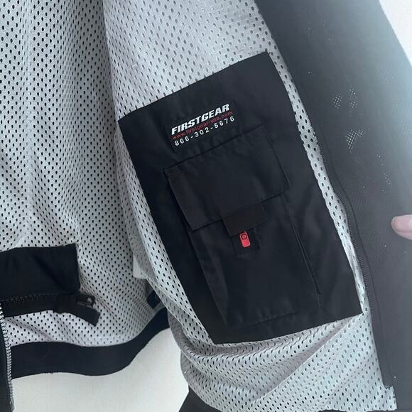 FirstGear Protective Armored Lined Mesh Motorcycle Riding Jacket Black Women 3XL - Picture 6 of 10